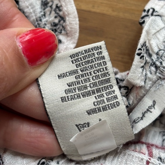 American Rag White and Black Blouse - Picture 8 of 11